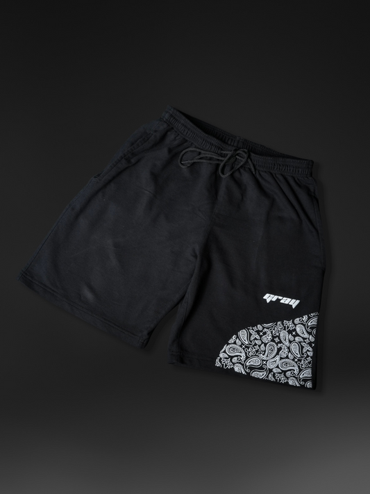 Paisley Shorts in Black
