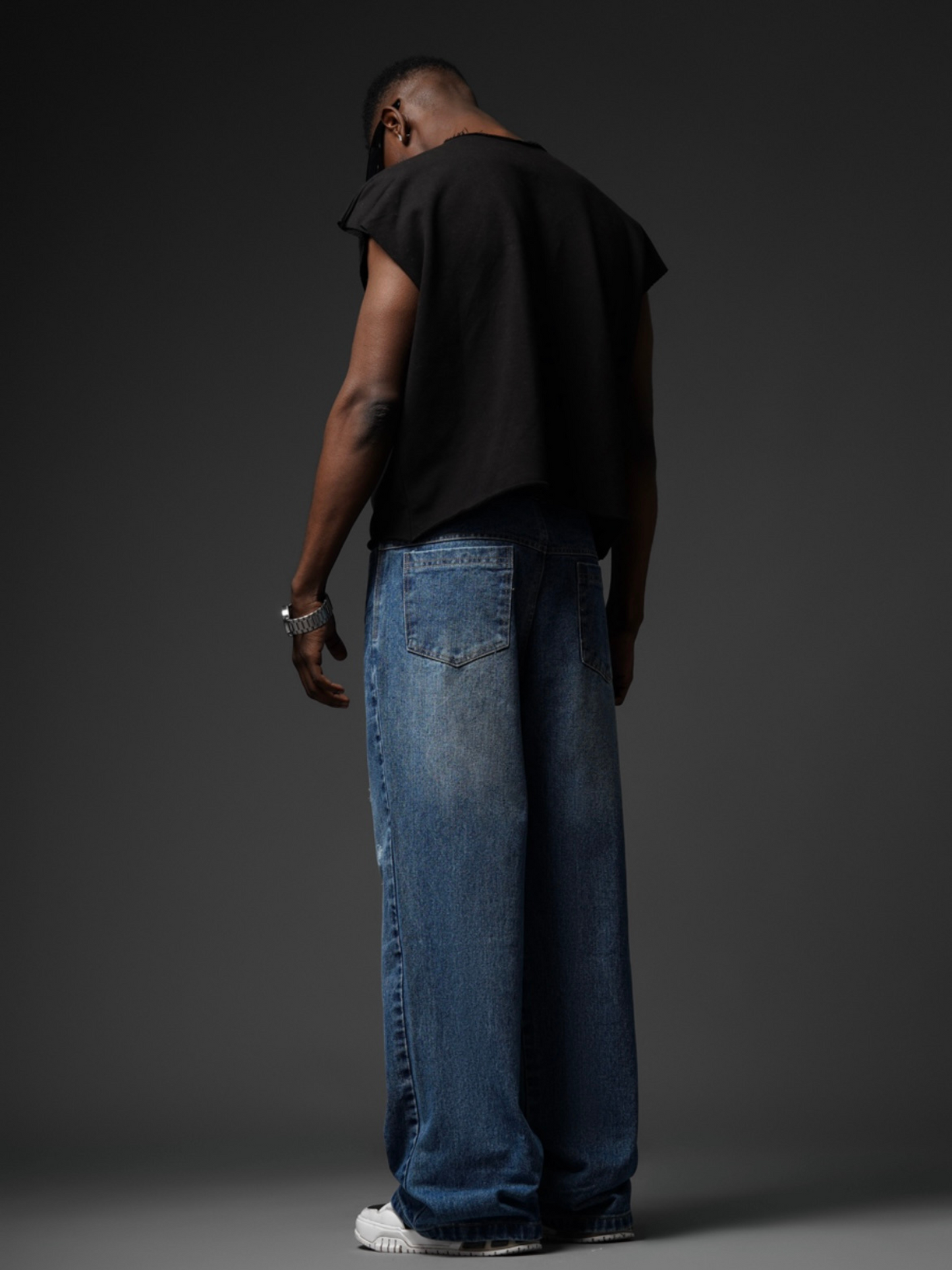 Distressed baggy Jeans in Blue