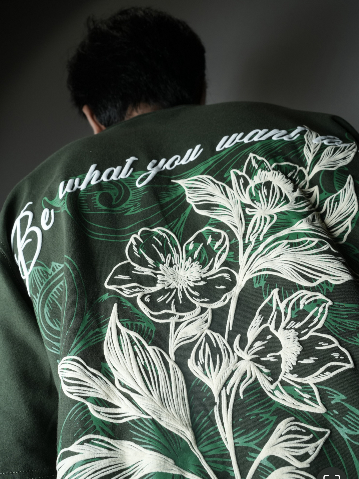 Be you tee in Olive