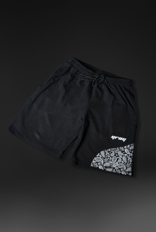 Paisley Shorts in Black